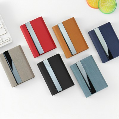 제이엘 블랙 타이 메탈 패브릭 콤보 명함집 명함케이스