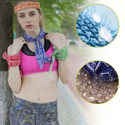 급속 냉각  쿨 스카프 넥밴드 아이스 얼음스카프 머플러