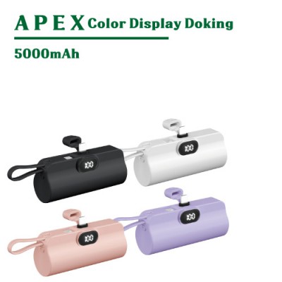APEX Color LED 디스플레이 액정 듀얼 도킹형 보조배터리