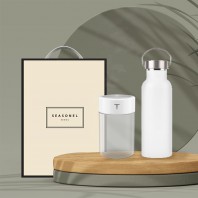 시즈넬 선물세트 슬림진공텀블러500+무드등가습기