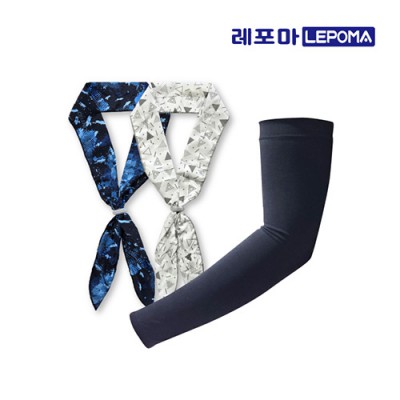 [레포마] 국산 펭귄쿨토시 + 스토퍼 쿨스카프 세트