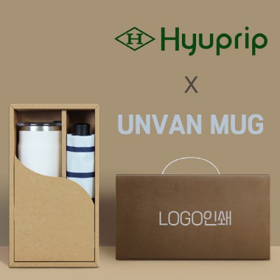 협립3단 스트라이프 수동우산 + 어반스텐 머그 컵 1P-세트
