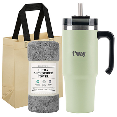 스핀 텀블러 900ml + 타올 선물세트