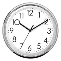 패미리 크롬원형 벽시계 SI204C