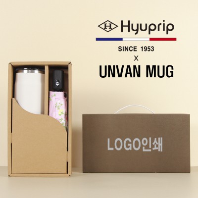 협립3단미니플라워즈완전자동우양산+어반스텐머그컵1P-세트