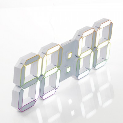 국산 플라이토 프리즘  3D LED 벽시계  LG전구