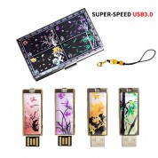 빛나 사군자 시리즈 자개 2종세트 (명함케이스+USB메모리 3.0 16GB~128GB) 4종