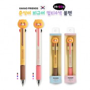 카카오 춘식이 피규어 멀티 4색 볼펜(3색+형광심)