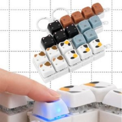 냥냥 캣츠 LED 키캡 키링 P2647