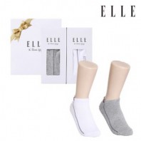 [엘르] 여성 스니커즈 양말 2족세트