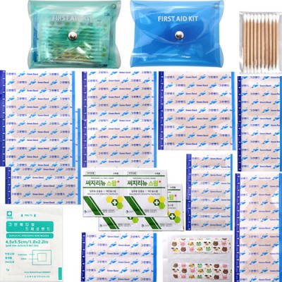 투명 크로바 지갑밴드C