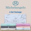 미켈란젤로 마시멜로 세면타월 6P