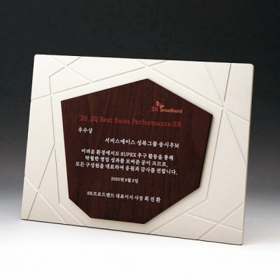 우수사원 기념 공로 퇴직 근속 금속패 E5128 W
