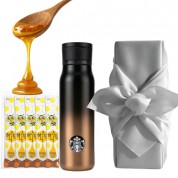 스타벅스 SS 스포티 리파 텀블러 + 국내산 허니스틱 + 보자기포장 세트