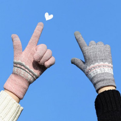 남녀공용 스위티 노르딕 니트 터치 장갑