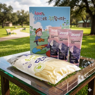 치매예방 홍보 핑크솔트 치약 단미니고무장갑 10컬레 세트 M호