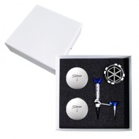 타이틀리스트 PRO V1 2구 볼마커칩 고급 싸바리케이스