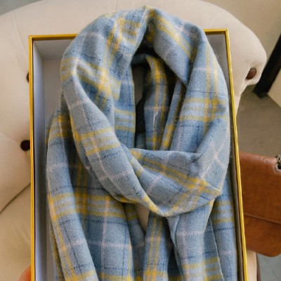 로페리아 여성용 체크 패턴 스카프 넥워머(0216634)