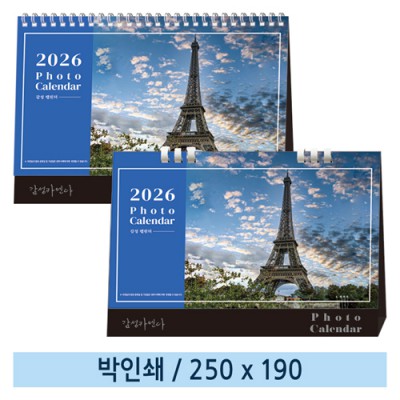 [일반형 캘린더] 포토감성캘린더(종이링/스프링)