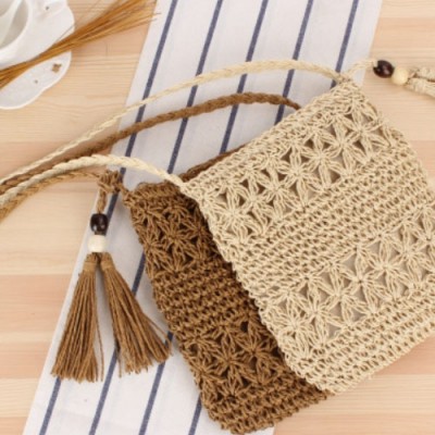 로페리아 여름용 다용도 심플한 크로스 밀짚가방(0217596)