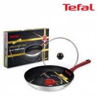 테팔 유니크 인덕션 프리미엄 프라이팬 28cm+유리뚜껑 CT1-UQFP28G