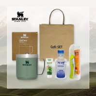 스탠리 캠프머그354ml 텀블러 세트1호 니치칫솔 가그린 카밀핸드크림 칫솔치약세트(쇼핑백포함)