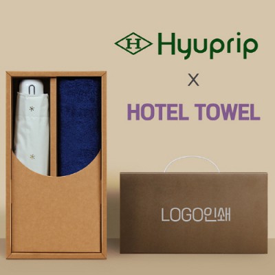 협립 5단 눈꽃 암막 우양산 +코마40수200호텔타월-세트