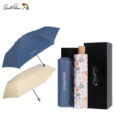 3단슬림사각파스텔,플라워 코팅 3단수동 우양산세트(0190330)