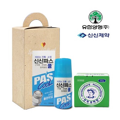 브생건98호(신신제약 롤온쿨연고물파스+유한양행 안티푸라민연고)