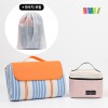 스트라이프 피크닉 매트 + 배색사각보냉백 세트