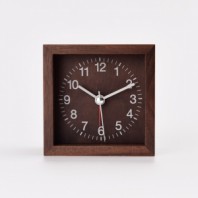 월넛 탁상시계(알람) JW-1503W