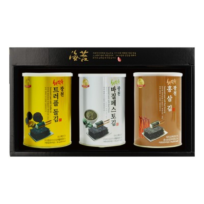 25추석 선물세트 [명품 광천김]  캔김 3P