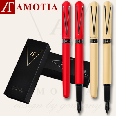 아모티아 발루아 리치 크림 만년필 (펜파우치증정)