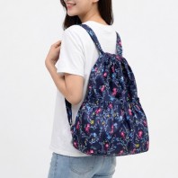 로페리아 플로랄 프린트 경량 나일론 끈 조절 백팩(0216928)