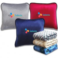 벨보아 3면쿠션 - 체크항공 폴라담요