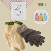 세트) 핫팩1+터치장갑+수면양말M