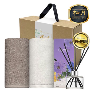 송월 프리미엄 디퓨저 3종세트 (30수 150g 2매 + 코코도르 200ml 1개)