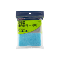 [크린랩] 삼중필터 양면수세미 (1매)