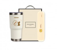 시즈넬 선물세트 카카오 춘식이 스탠다드 텀블러+카카오 칫솔 살균기