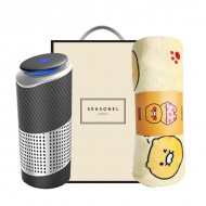 시즈넬 선물세트 공기청정기+카카오무릎담요