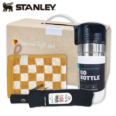 안심생건세트95호(스탠리 고진공 고보틀473ml+3단UV컬러암막완자우산+뱀부핸드타올)