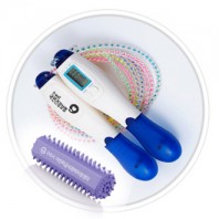 오색 다이어트 줄넘기/지압기 set (64729)