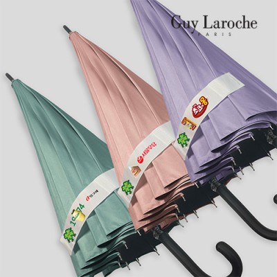 [기라로쉬] 57-12K 행운이 클로버 시그니처 솔리드 암막 곡자 장우산