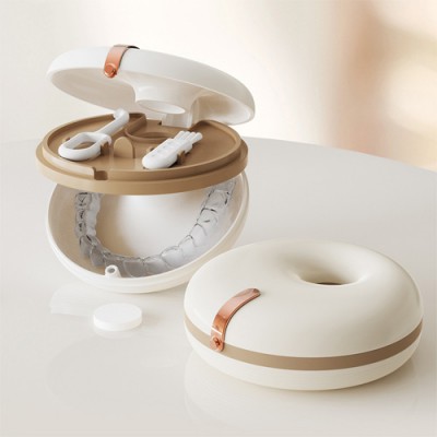 제이엘 도넛 틀니 보관함 교정기 케이스