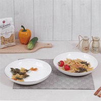 영국R. 최고급 본차이나 모던골드 9.5파스타접시 2P 세트