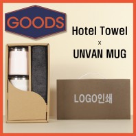 코마40수200호텔타월+어반스텐머그컵2P-굿즈용세트