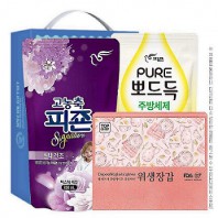 정사각위생장갑 뽀드득주방세제 피죤 3종세트