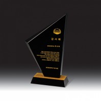 7318G 블랙 크리스탈 상패 (150*225*65mm)