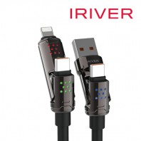 아이리버 IHC-HW4in1 멀티 4IN1 LED 라이팅 고속 충전 케이블 (1.5M/2M)