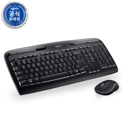 로지텍 코리아 정품 무선 키보드 마우스 콤보 MK330R